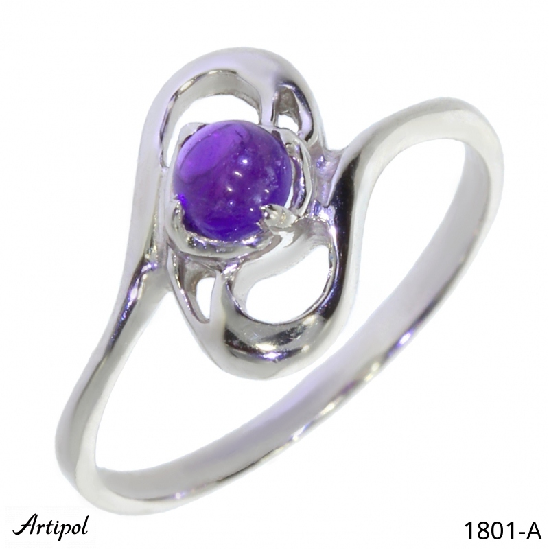 Ring 1801-A mit echter Amethyst