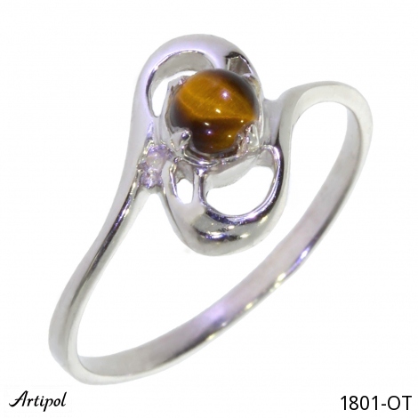 Bague 1801-OT en Oeil de tigre véritable