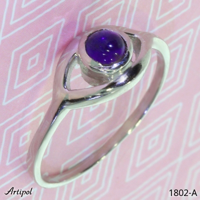 Ring 1802-A with real Amethyst