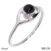 Ring 1802-ON mit echter Schwarzem Onyx