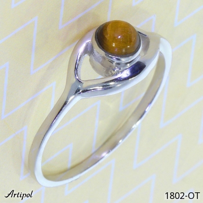 Ring Amber silver gilded