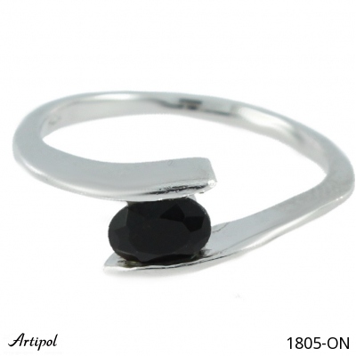 Bague 1805-ON en Onyx noir véritable