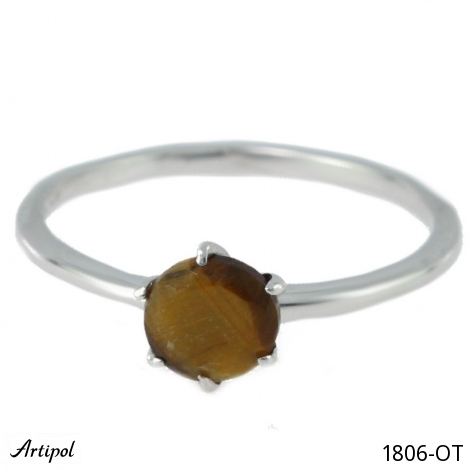 Bague 1806-OT en Oeil de tigre véritable