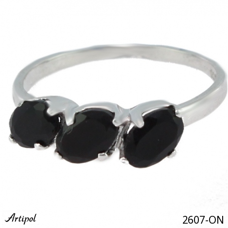 Ring 2607-ON mit echter Schwarzem Onyx