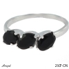 Bague 2607-ON en Onyx noir véritable