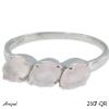 Ring 2607-QR with real Rose quartz