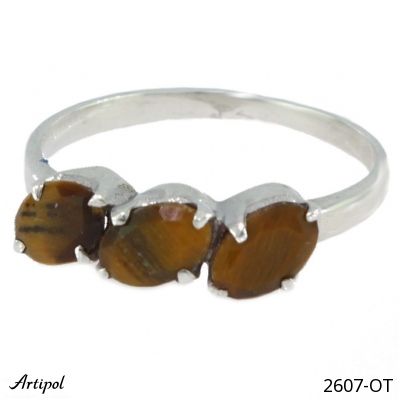 Ring 2607-OT with real Tiger Eye