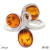 Ring 3418-B with real Amber