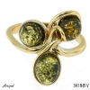 Ring 3418-BV mit echter Bernstein