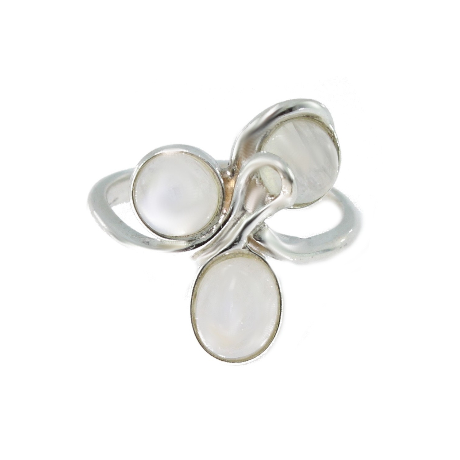 100% Naturel Blanc Pierre de Lune 12.60 CT Certifié Ample Précieuse