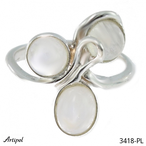 Ring 3418-PL mit echter Mondstein