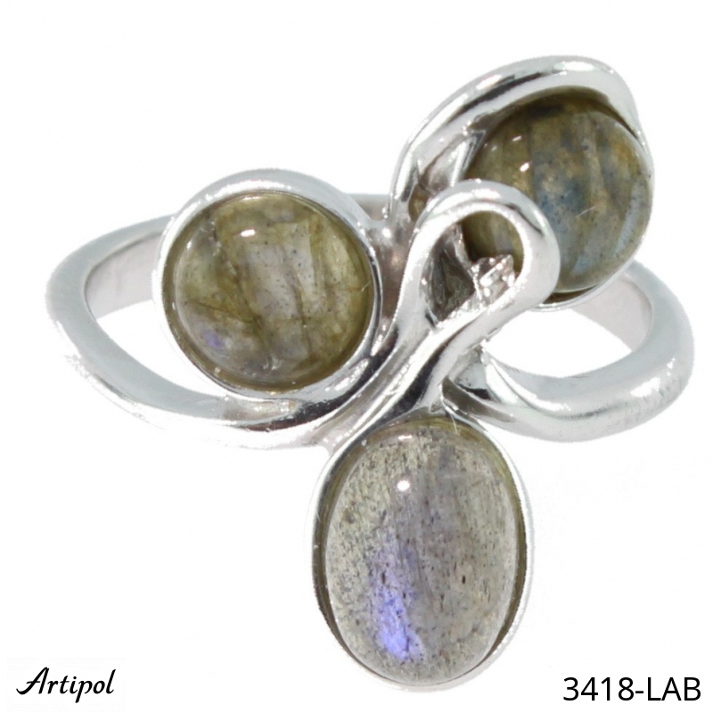 Ring 3418-LAB with real Labradorite