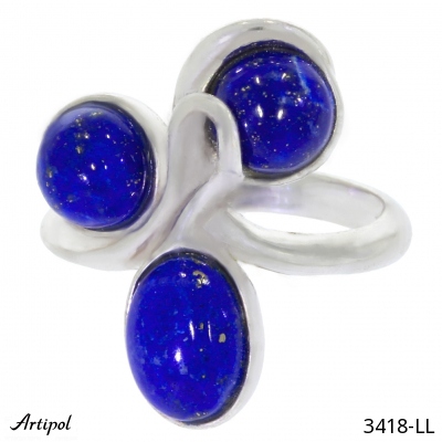 Ring 3418-LL with real Lapis lazuli
