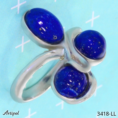 Ring 3418-LL with real Lapis lazuli