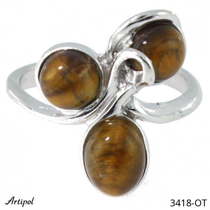 Pierścionek 3418-OT z Okiem tygrysim