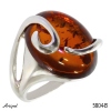 Ring 5804-B mit echter Bernstein