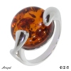 Ring 4202-B with real Amber