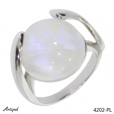 Ring 4202-PL with real Moonstone