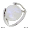 Ring 4202-PL with real Rainbow Moonstone
