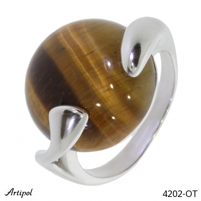 Ring 4202-OT with real Tiger Eye