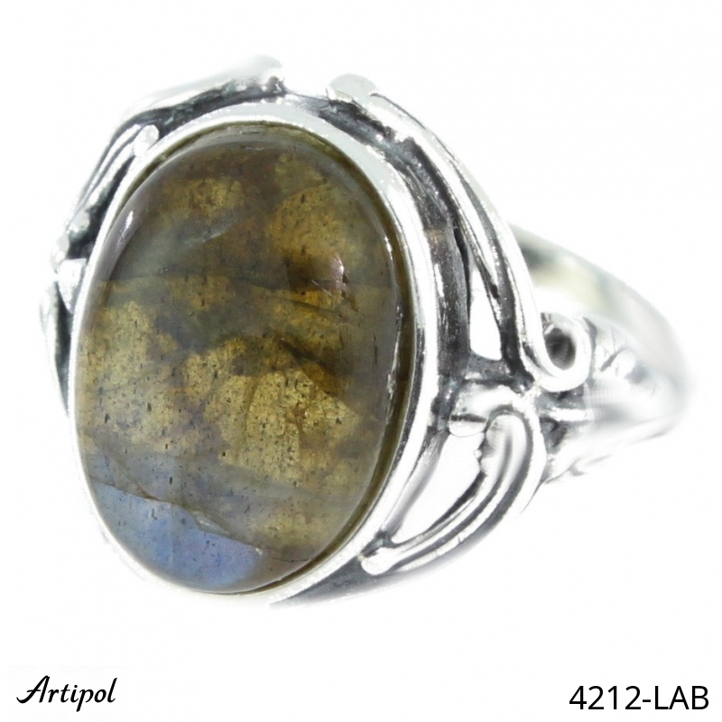 Ring 4212-LAB with real Labradorite