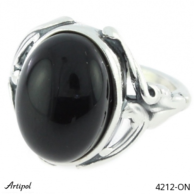 Ring 4212-ON with real Black onyx
