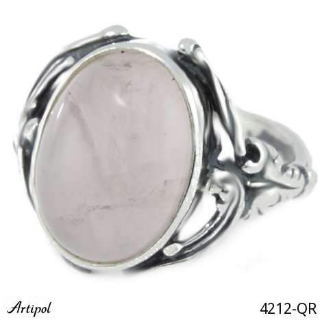 Bague 4212-QR en Quartz rose véritable