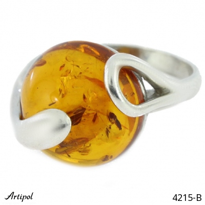 Ring 4215-B with real Amber