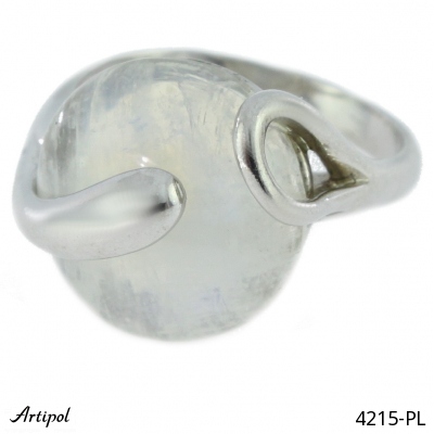 Ring 4215-PL with real Rainbow Moonstone