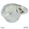 Ring 4215-PL with real Moonstone