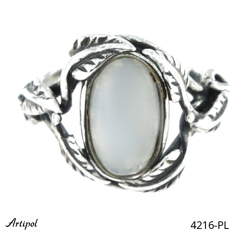 Ring 4216-PL with real Moonstone