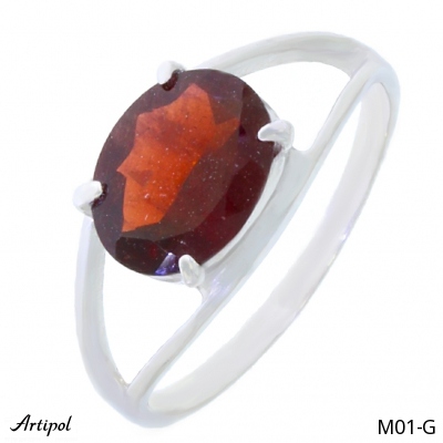 Ring M01-G mit echter Granat