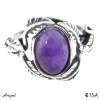 Ring 4216-A with real Amethyst