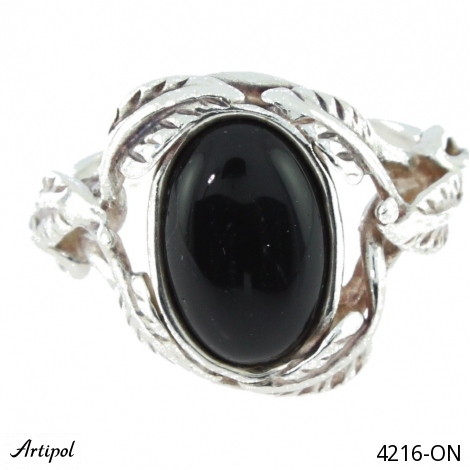 Ring 4216-ON with real Black Onyx