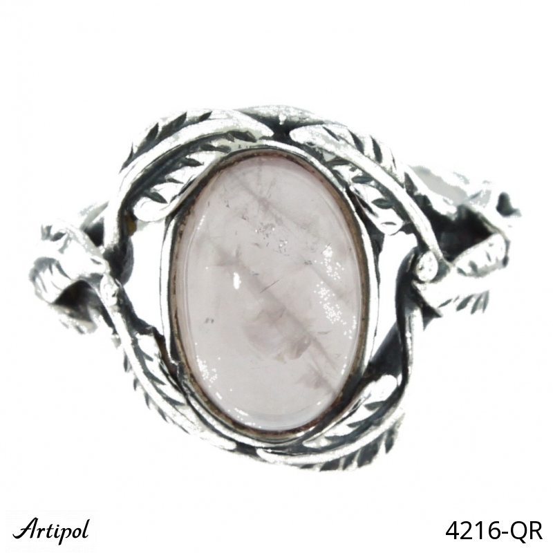 Bague 4216-QR en Quartz rose véritable