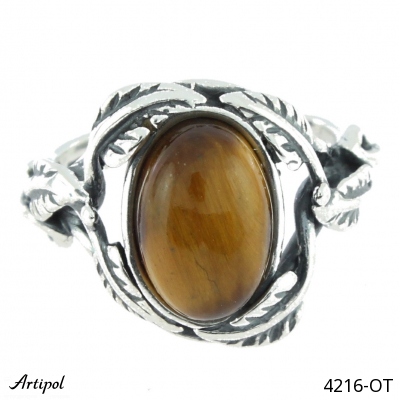Ring 4216-OT with real Tiger's eye