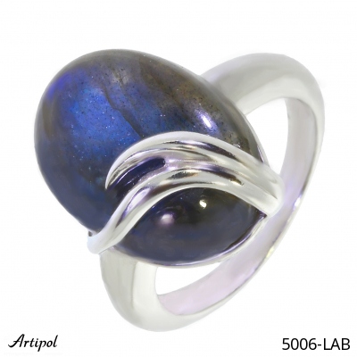 Ring 5006-LAB with real Labradorite