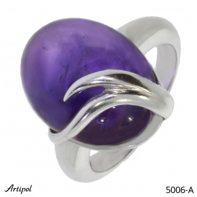 Ring 5006-A with real Amethyst