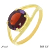 Ring M01-GV mit echter Granat