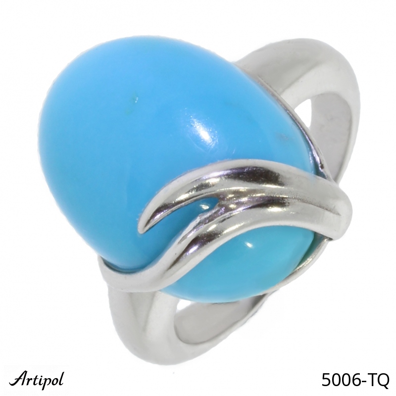 Bague 5006-TQ en Turquoise véritable