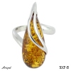 Ring 5007-B with real Amber