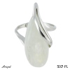 Ring 5007-PL with real Moonstone