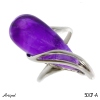 Ring 5007-A with real Amethyst