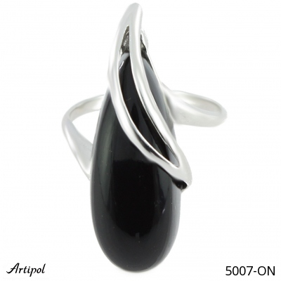 Ring 5007-ON mit echter Schwarzem Onyx