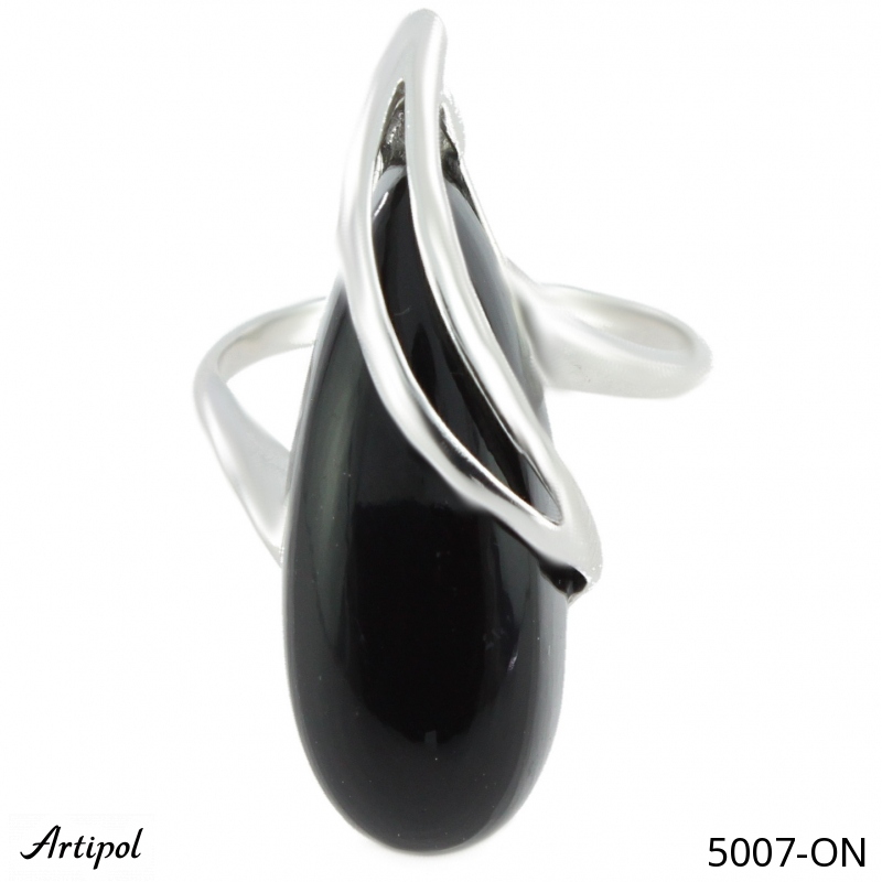 Bague 5007-ON en Onyx noir véritable