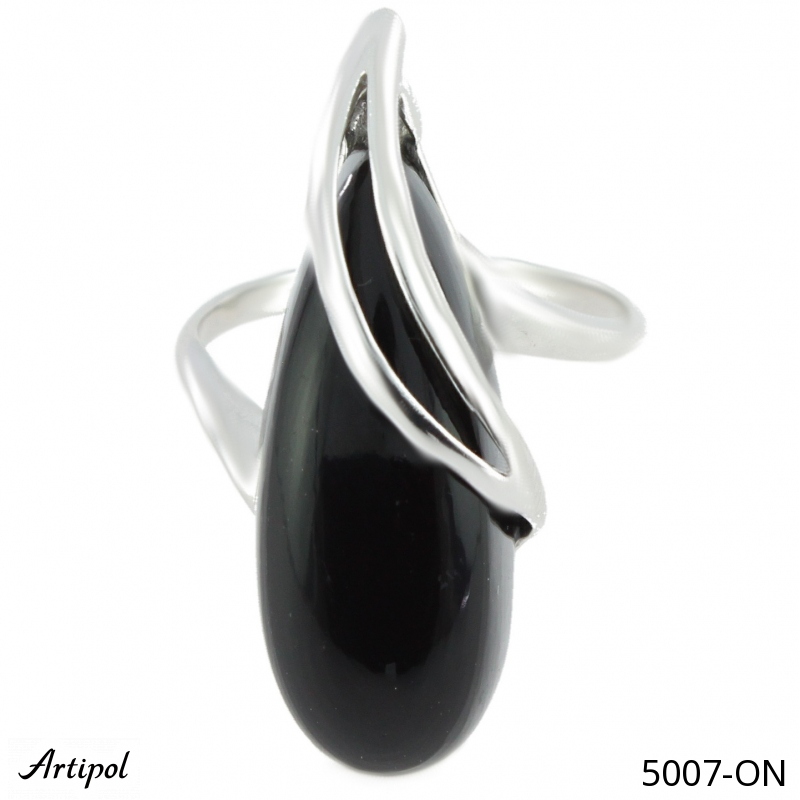 Ring 5007-ON with real Black onyx