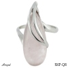 Ring 5007-QR with real Rose Quartz