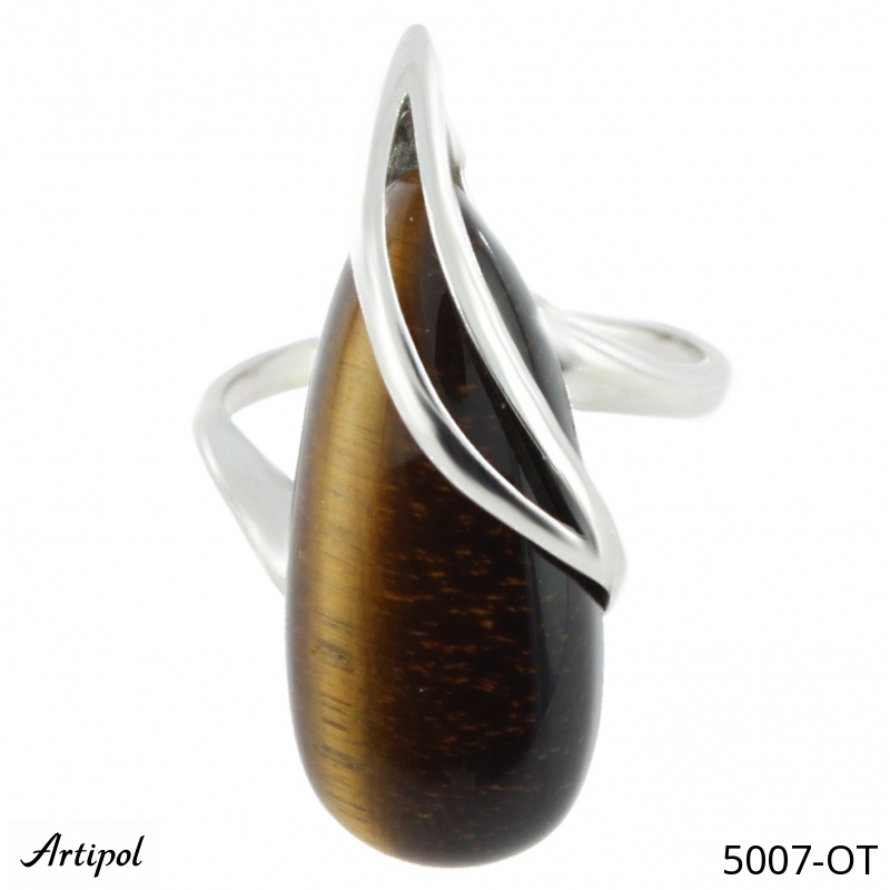 Bague 5007-OT en Oeil de tigre véritable