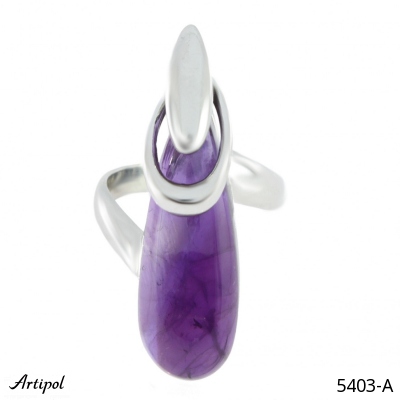 Ring 5403-A with real Amethyst