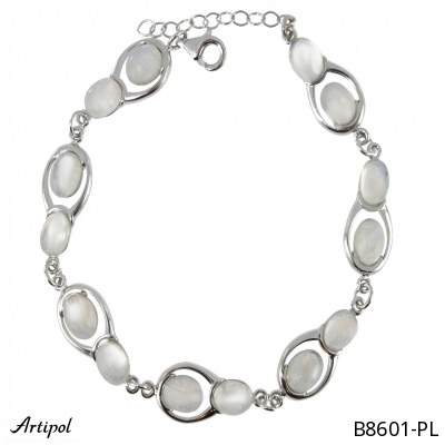 Bracelet B8601-PL with real Moonstone